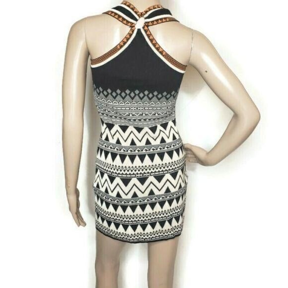 Carmen Marc Valvo Geometric Print Sleeveless Dress size S - Picture 9 of 12